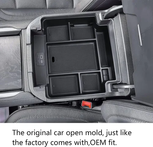 Miniatura 5 de EDBETOS Bandeja organizadora de consola central de tamaño completo compatible con Chevy Tahoe/Suburban 2021-2025 y GMC Yukon 2021-2024, compatible