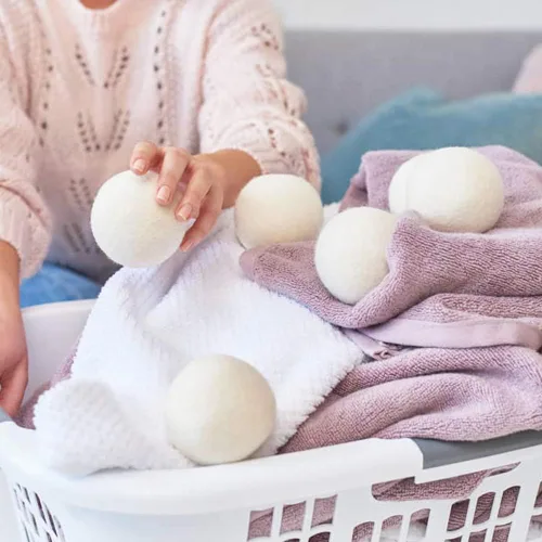 Miniatura 6 de Raffaelo Bola de lana, bolas secadoras de lana XL premium reutilizable natural suavizante de tela removedor de pelo de mascotas – Juego de 6