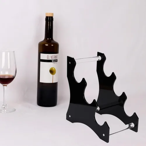 Miniatura 7 de WANLIAN Soporte de exhibición de sable de luz acrílico para 3 sables de luz, escaparate de sable de luz decorativo (negro)