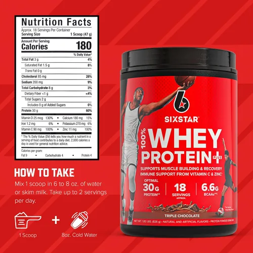 Miniatura 5 de Six Star Proteína de suero de leche en polvo de proteína de suero de leche Plus Aislado de proteína de suero y péptidos Proteína magra en polvo