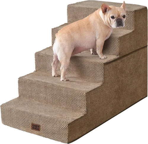 Miniatura 54 de EHEYCIGA Escaleras para perros pequeños de 13.5 pulgadas de alto, escalones para perros de 3 escalones para sofá y silla, escalones para mascotas