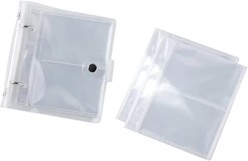 Álbumes de fotos de 2 x 3 pulgadas, libros de fotos para imágenes de 2.5 x 3.5, mini álbum de fotos con tapa abatible, soporte impermeable para