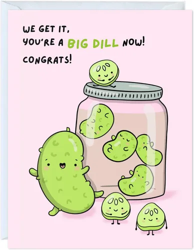 Miniatura 23 de Bonita tarjeta de felicitaciones – Tarjeta de felicitación con juegos de palabras de Aly Lou Cualquier logro, hito, cumpleaños, promoción, hogar