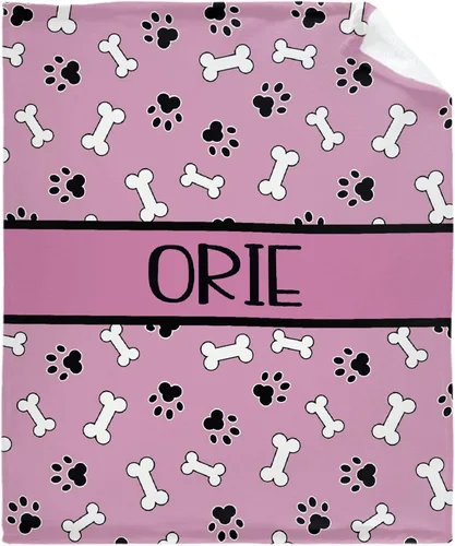 Miniatura 19 de Manta personalizada para perro, impresión de pata personalizada, regalo súper suave para mascotas, 30 x 40 pulgadas, tamaño pequeño y mascota