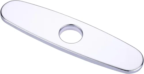 Miniatura 8 de WOWOW Placa de grifo, cubierta de fregadero de cocina, placa de acero inoxidable para 1 o 3 agujeros, baño o cocina, grifo mezclador, 10 pulgadas
