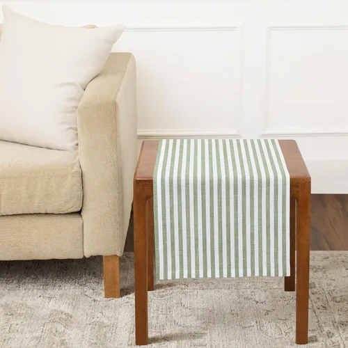 Miniatura 60 de Solino Home Camino de mesa de lino de 36 pulgadas – Amalfi Stripe 100% lino puro, camino de mesa azul marino y blanco, 14 x 36 pulgadas, ideal