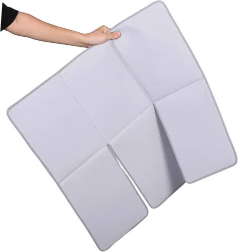 Miniatura 3 de Cabilock Foldable Ironing Board with Heat Resistant Iron Rest Pad Portable Compact Space-Saving Travel Iron Mat for Home and Vacation Use Design