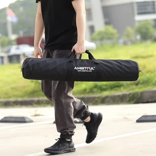 Miniatura 6 de AMBITFUL Bolsa de transporte para trípode de 49 pulgadas con correa para el hombro, bolsa de transporte acolchada para soportes de luz, soporte