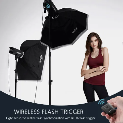 Miniatura 7 de Kit de Flash de Estudio Godox para Fotografía, Luz Estroboscópica de Estudio de 600W con Montura Bowens, Sistema 2.4G X, MS300 Lámparas Mono