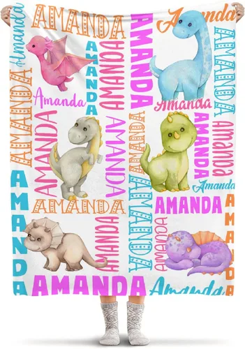 Miniatura 21 de Manta ligera de franela de dinosaurio de nuggets de pollo, regalos para niñas y mujeres en todas las estaciones, para cama, sofá, 30 x 40 pulgadas