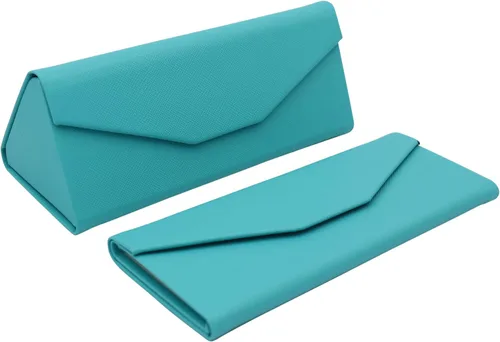 Miniatura 187 de Real Sic Funda para lentes de sol para hombres y mujeres, soporte magnético plegable para lentes de sol, inspirado en el color sólido