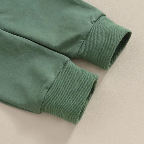 Miniatura 7 de Ropa para el día de San Valentín para bebé, sudadera de manga larga con letras, pantalones deportivos elásticos para otoño e invierno