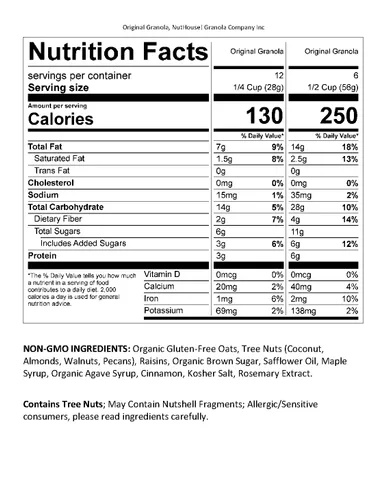 Miniatura 2 de NutHouse! Granola Company - Granola de receta original prémium Certificado sin gluten, sin OMG, Kosher Vegana, sin soja Bolsa de 12 onzas