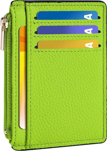Miniatura 19 de Tipmile Tarjetero compacto para tarjetas de crédito con ventana de identificación para mujer, delgada y minimalista, bolsillo frontal, cartera