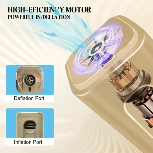 Miniatura 3 de Mini bomba de aire para inflables, portátil, eléctrica tipo C, recargable, se infla rápidamente, desinfla para flotadores de piscina, colchón