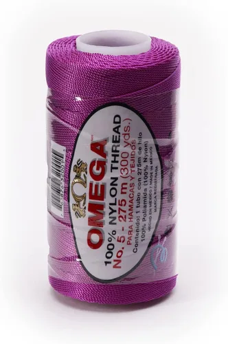 Miniatura 56 de Nylon NO.5 by Omega - Cuerda fuerte 100% nailon para ganchillo fino y manualidades - Color: 04 amarillo claro