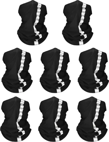 SATINIOR 8 piezas de polaina reflectante para el cuello para hombre, pasamontañas de ciclismo, máscara facial, bandana para el sol para hombre