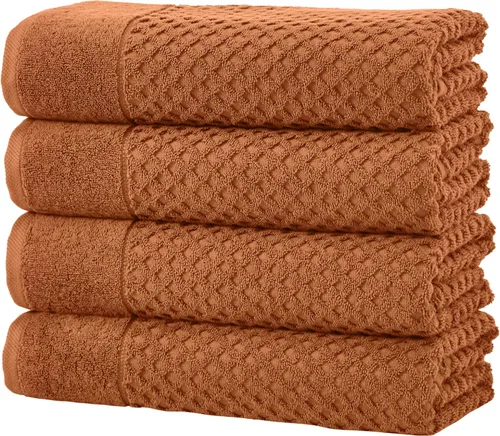 Miniatura 64 de Great Bay Home - Toallas de mano 100% algodón blanco, 6 toallas de baño suaves para manos, altamente absorbentes y de secado rápido, colección