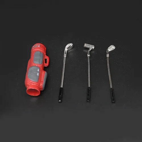 Miniatura 3 de Mini palos de golf con bolsa de golf, accesorios de decoración para 1/6 1/12 casa de muñecas Juguetes 1:10 RC Crawler Car TRX4 SCX10 D90 D110 TF2