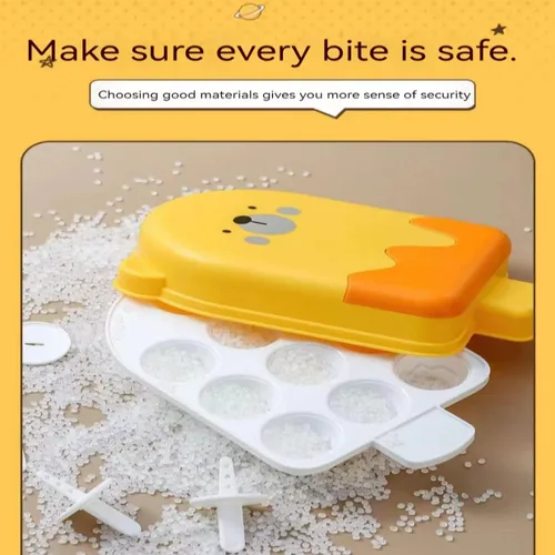Miniatura 4 de Juego de 10 moldes de silicona para paletas de oso, moldes de silicona para hacer helados, moldes para hacer helados, accesorios de cocina, fácil