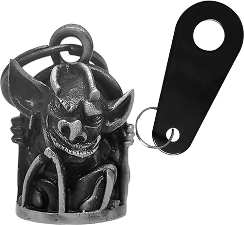 Miniatura 27 de Dream Apparel Campana de motocicleta Guardian Angel Drive Away Gremlin, campana de motociclista para hombres y mujeres, regalo de buena suerte