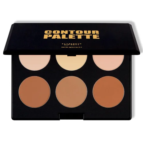Kit de contorno bronceador y polvo iluminador Elizabeth Mott. Sin crueldad ni parabenos. 6 tonos para un resplandor natural.
