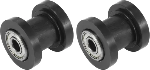Motoforti 2 unidades de rodillo tensor de cadena de 0.315 pulgadas (0.315 in), polea tensora para motocicletas, Dirt Pit Bike Negro