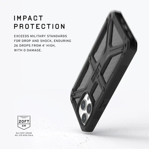 Miniatura 3 de URBAN ARMOR GEAR UAG Funda [versión actualizada] compatible con iPhone 15 Pro de 6.1 pulgadas, fibra de carbono Monarca, resistente, resistente