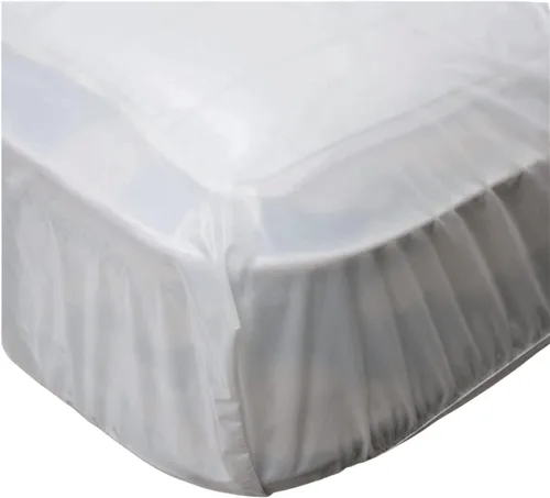 Miniatura 4 de Protector de colchón de plástico de vinilo estilo sábana ajustable cubierta de colchón impermeable transpirable - Protección contra mojar la cama
