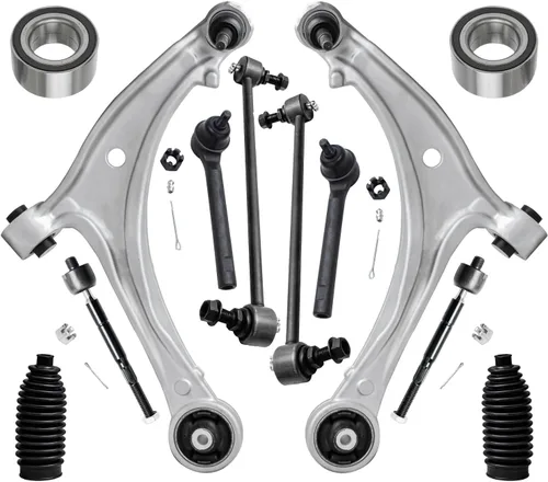 Miniatura 89 de Detroit Axle - Kit de extremo delantero RWD para Chrysler 300 Dodge Challenger Charger Upper Lower Control Arms rótulas de rodamiento de rueda Bujes