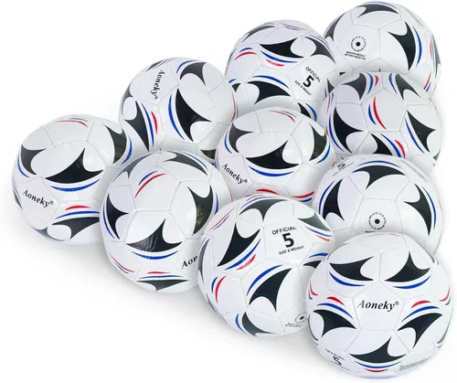 Miniatura 16 de Aoneky Balón de fútbol con bomba 1 paquete con 1 bomba - Blanco/Negro