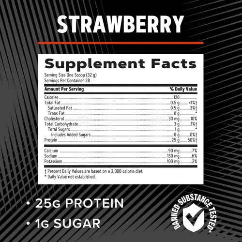 Miniatura 5 de GNC AMP Pure Isolate Protein - Fresa (28 porciones)