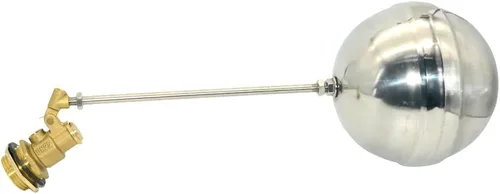 Miniatura 2 de VARMHUS Válvula de bola flotante de rosca macho de acero inoxidable 304, control automático de nivel de agua de latón para aplicaciones de tanque