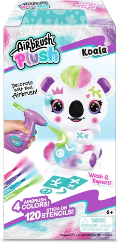 Canal Toys Personaliza el koala grande de peluche con aerógrafo. Decora, lava, repite. Personaliza tu propia felpa de arte en aerosol con