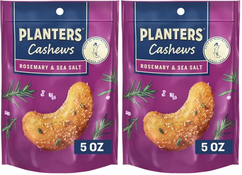 Miniatura 7 de PLANTERS Almendras de Cashew con Romero y Sal Marina - Paquetes de Snack de Mezcla de Frutos Secos - Snack con Romero y Sal Marina, Mezcla de Frutos