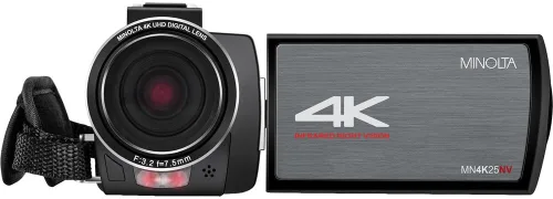 Miniatura 4 de Minolta MN4K25NV 4K Ultra HD 30 Mega Pixels Night Digital Vision Videocámara (negro) Paquete con tarjeta de memoria de 128 GB + trípode de cámara +