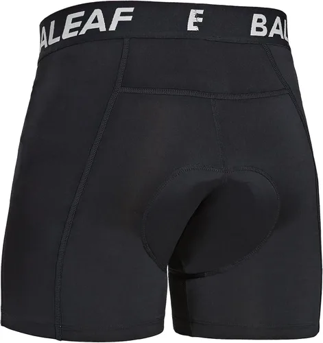 Miniatura 31 de baleaf Pantalones cortos de ciclismo acolchados 3D para hombre, ropa interior de ciclismo MTB Liner