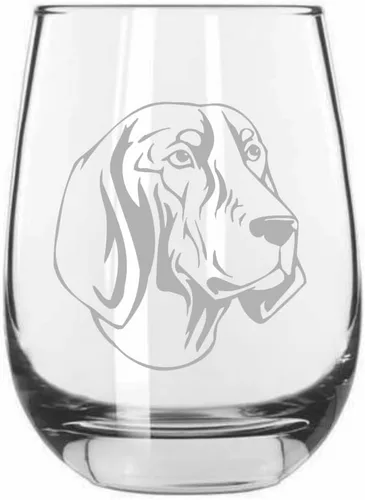 Miniatura 128 de Sakhalin Husky Dog - Copa de vino grabada personalizada de 15.25 onzas sin tallo