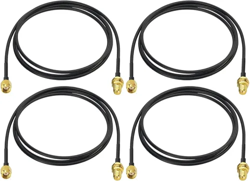 Miniatura 9 de Bingfu Cable de extensión de antena WiFi RP-SMA macho a RP-SMA hembra montaje en mamparo RG174 Cable coaxial 3.3 ft 3 pies para enrutador WiFi
