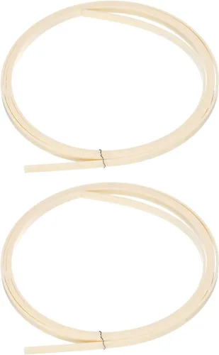Miniatura 12 de MECCANIXITY Tira de Encuadernación y Borde Purfling de Plástico 1650x7x1.5mm para Guitarra Acústica Clásica Blanca, Juego de 2 Blanco