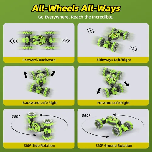 Miniatura 3 de Coches RC 4WD únicos de alta velocidad, coches de control remoto con detección de gestos para niños de 8 a 12 años, auto de deriva RC de doble cara