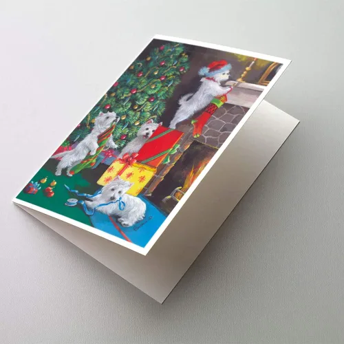 Miniatura 205 de Caroline's Treasures PPP3013GCA7P - Tarjetas de felicitación y sobres para mascotas de Basset Hound Teacher, paquete de 8 tarjetas en blanco