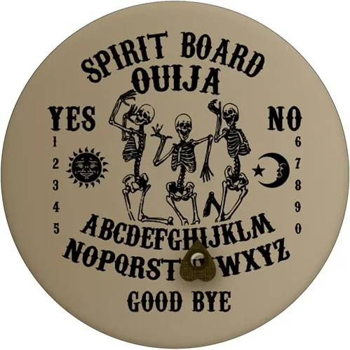 Miniatura 3 de Ouija Espíritu Oculto Tablero Halloween Calaveras Bailando Esqueletos PopSockets Swappable PopGrip