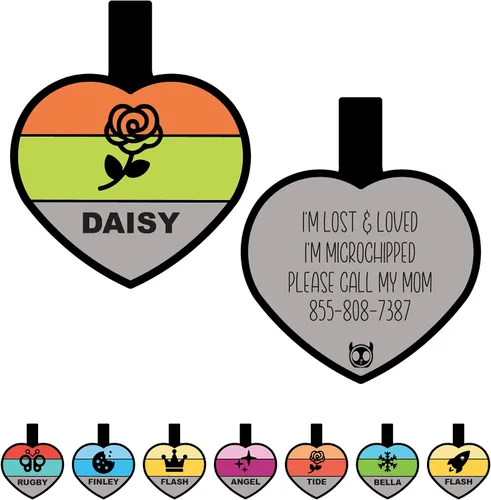 Miniatura 7 de Placa silenciosa para perro personalizada con 5 líneas de identificación de mascotas de silicona duradera y grabada profundamente, diseño de hueso