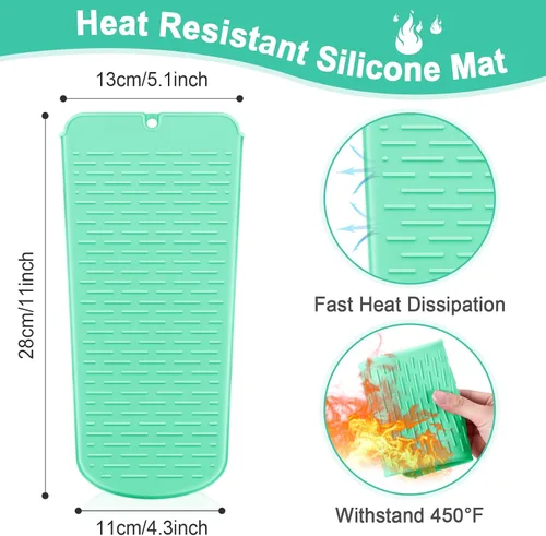 Miniatura 3 de Shappy Funda de Viaje para Rizador de 2 Piezas Resistente al Calor Funda Soporte para Plancha Plana Manga de Neopreno para Alisador y Bolsa Plana