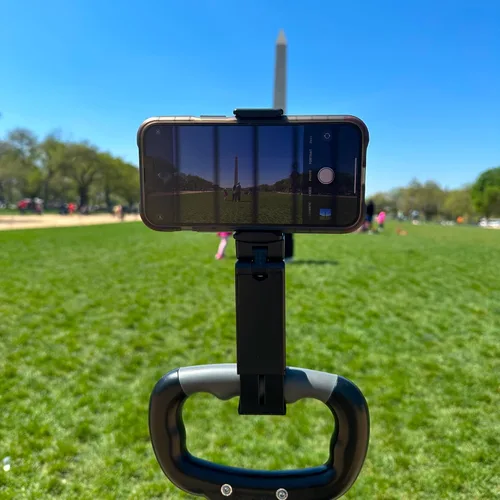 Miniatura 7 de Perilogics Soporte universal para teléfono de avión, visión manos libres con rotación multidireccional dual de 360 grados (negro/lavanda)