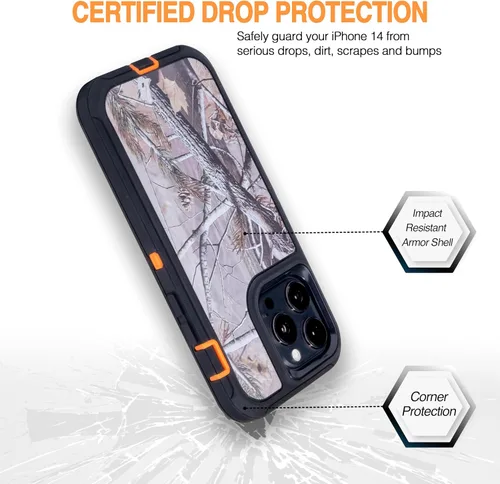 Miniatura 7 de Funda para iPhone 13 Mini (5.4") con 2 protectores de pantalla Resistente cuerpo completo de grado militar protección contra caídas Funda