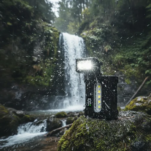Miniatura 3 de Linterna magnética brillante recargable USB tipo C de alto lúmenes con clip, luz de bolsillo para camping, hogar, senderismo, emergencia.
