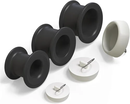 Miniatura 5 de Enchufe anal hueco de silicona con enchufe dilatador anal placer de pareja dispositivo de masturbación endoscópica juguete sexual negro