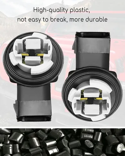 Miniatura 3 de TIKSCIENCE Juego de enchufes de bombilla de luz de señal de giro delantero para Jeep Wrangler JK JKU 2007-2018, enchufe de lámpara